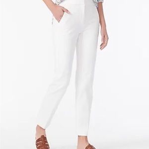 J CREW NEW REMI PANT IN BI-STRETCH COTTON. Plus size 24W. White.NWT